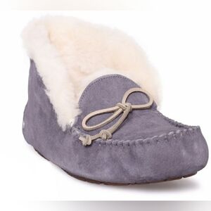 UGG Alena Suede Leather Nightfall Purple Shoes Slippers Booties Boots Sz 5